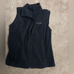 Columbia Black Sleeveless Fleece Vest